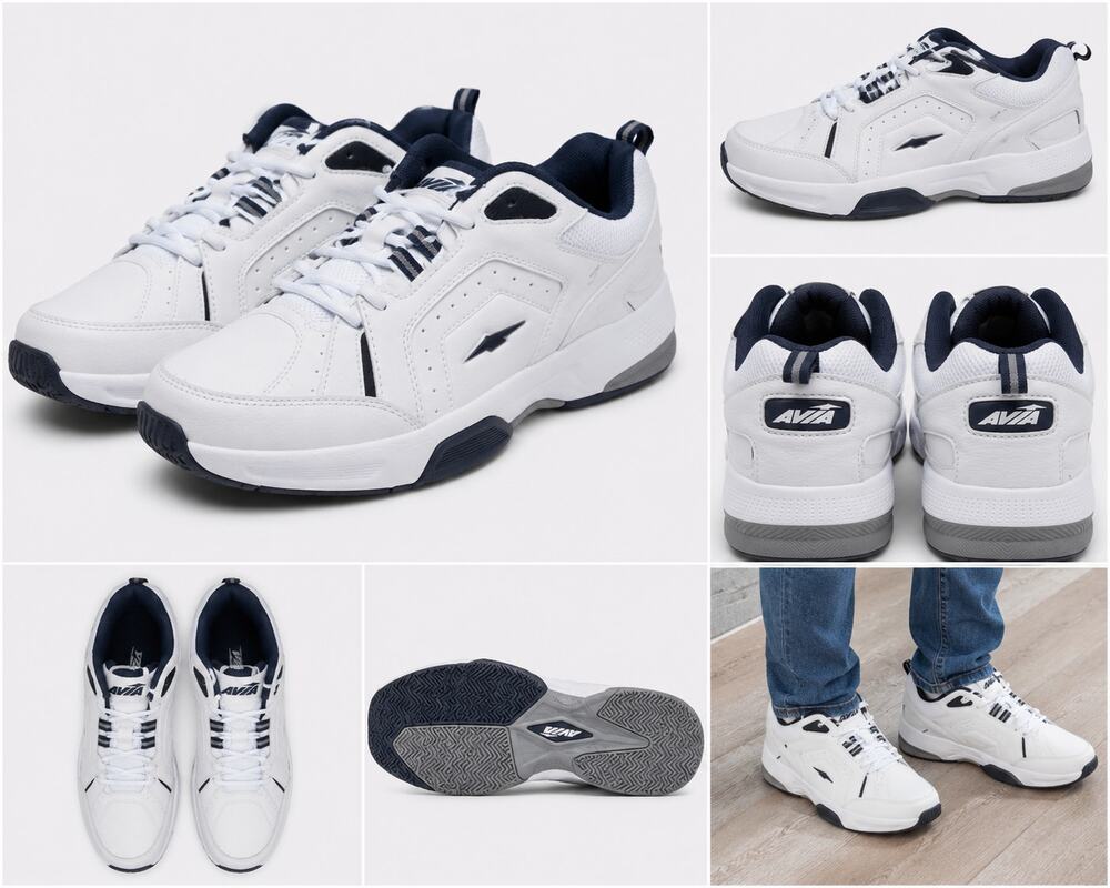 Avia Men’s Quickstep Wide Width White Athletic Shoes – Size 12W